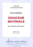 Douceur matinale, Saxophone alto et piano