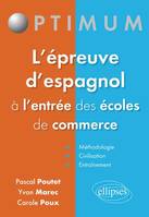 L'épreuve d'espagnol à l'entrée des écoles de commerce