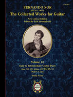 Collected Works for Guitar Vol. 13, Easy to Intermediate Guitar Duos. 2 guitars. Partition d'étude.