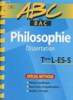 Philosophie, Term. L-ES-S, dissertation