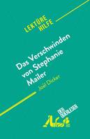 Das Verschwinden von Stephanie Mailer, von Joël Dicker