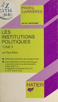 Les institutions politiques (1)