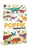 Poppik Les dinosaures, 1 poster + 72 stickers repositionnables