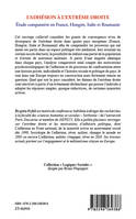 L'adhésion à l'extrême droite, Etude comparative en France, Hongrie, Italie et Roumanie