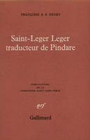Saint-Leger Leger traducteur de Pindare