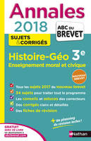 Annales Brevet - Histoire Géo 3e - EMC - 2018