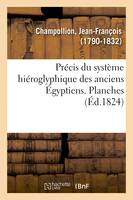 Précis du système hiéroglyphique des anciens Égyptiens ou Eléments premiers de cette écriture sacrée, diverses combinaisons, rapports avec d'autres méthodes graphiques égyptiennes. Planches