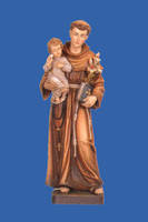 STATUE SAINT ANTOINE POLYCHROME