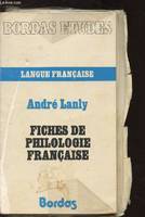 Fiches De Philologie Francaise