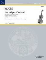 Les neiges d'antan!, op. 23. violin and string orchestra. Réduction pour piano.