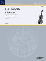 Six Sonatas, 2 violins and basso continuo; cello (viola da gamba) ad libitum.