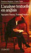 L'analyse textuelle en anglais, narrative theory, textual practice