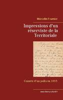 Impressions d'un réserviste de la Territoriale, Carnets de mars à août 1915