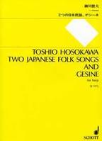 Two Japanese folk songs; Gesine, For harp