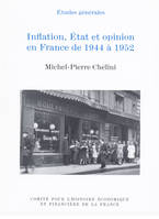 Inflation, État et Opinion En France De 1944 à 1952