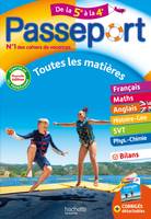 Passeport - Toutes les matières - De la 5e à la 4e - Cahier de vacances 2024