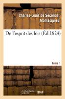 De l'esprit des lois. Tome 1