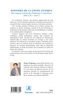 Tome 1, Histoire de la Chine Antique (Tome 1), Des origines à la fin des Printemps et Automnes (546 av JC)