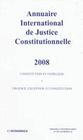 ANNUAIRE INTERNATIONAL DE JUSTICE CONSTITUTIONNELLE , VOLUME XXIV