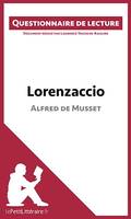 Lorenzaccio d'Alfred de Musset, Questionnaire de lecture