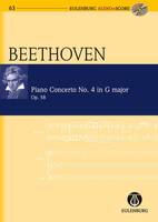 Concerto pour piano n° 4 en sol majeur, op. 58. piano and orchestra. Partition d'étude.