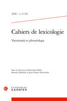 Cahiers de lexicologie, Variation(s) et phraséologie