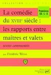 Comedie du xviiie rapport entre mait