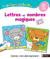 Coloriages Malins - Lettres et nombres magiques PS