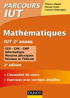 IUT MATHS 2è ANNÉE, L'essentiel du cours, exercices avec corrigés détaillés