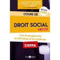 Cours de droit social 2024, Tout le programme en fiches et en schémas