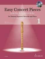 Vol. 1, Easy Concert Pieces, 30 Pieces from 5 Centuries. Vol. 1. descant recorder and piano.