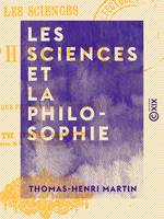 Les Sciences et la philosophie, Essais de critique philosophique et religieuse