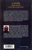 Le VIH/SIDA Incapacité matrimoniale ou chef de nullité du mariage canonique ?, incapacité matrimoniale ou chef de nullité du mariage canonique ?