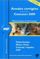 Mathématiques et informatique, MP, [session] 2009