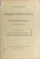 Sur une résolution graphique de l'équation du troisième degré, Comptes rendus du Congrès international des mathématiciens. Strasbourg, 22-30 septembre 1921