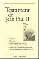 Testament de Jean Paul II, biographie