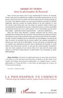 Ordre et temps dans la philosophie de Foucault