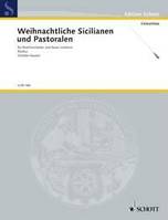 Weihnachtliche Sicilianen und Pastoralen, string orchestra and basso continuo; woodwinds ad libitum. Partition.