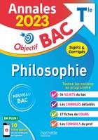 Annales Objectif BAC 2023 - Philosophie