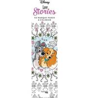 Marque-pages Disney Love stories - 50 marque-pages à colorier