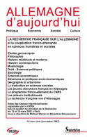 Allemagne d'aujourd'hui hors série/novembre 2002, La recherche française sur l'Allemagne et la coopération franco-allemande en
sciences humaines et sociales