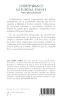 Livres Histoire et Géographie Histoire Histoire générale L’indépendance au Burkina, enfin ?, Nation et souverainisme Lona Charles Ouattara