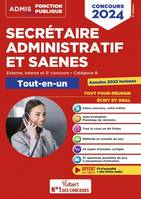 Concours Secrétaire administratif et SAENES - Catégorie B - Tout-en-un, Externe et interne - Concours 2024 - Tout le cours en audio