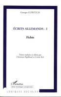 Écrits allemands, 1, Ecrits allemands - I, Fichte