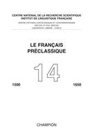 14, Le Français préclassique 14 - 2012