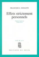 Effets strictement personnels, roman