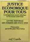 Justice économique pour tous, lettre pastorale des évêques des États-Unis sur l'enseignement social catholique et l'économie américaine