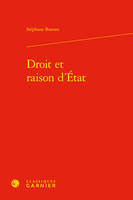 Droit et raison d'État