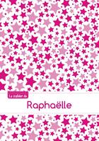 CAHIER RAPHAELLE BLANC,96P,A5 CONSTELLATIONROSE