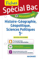 Spécial Bac Fiches Histoire-Géo, Géopolitique, Sciences Po 1re, Tout le programme en 157 fiches, mémos, schémas-bilans, exercices et QCM